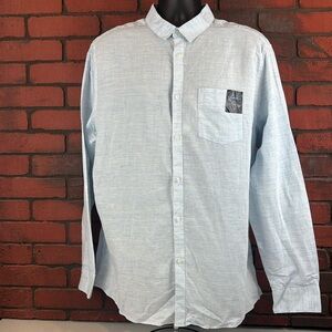 Marc Anthony Mens XL Linen Blend Button Down Shirt –‎ Casual Resort